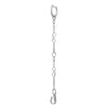 Front view of Sterling Silver Discovery Dangle Charm with Sterling Silver Hoop Earring - Juraster