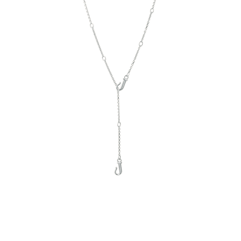 14ct white gold versatile transformable long necklace by Juraster