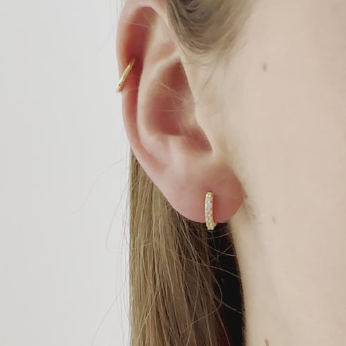 Video of 9ct Solid Gold Classic Hoop Earring - Juraster