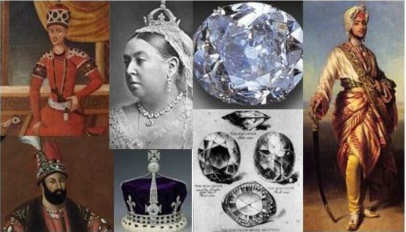 Koh-i-Noor, the cursed diamond placed in different accessories