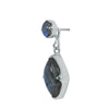 Side view of Adventure Charm with Labradorite - White Gold