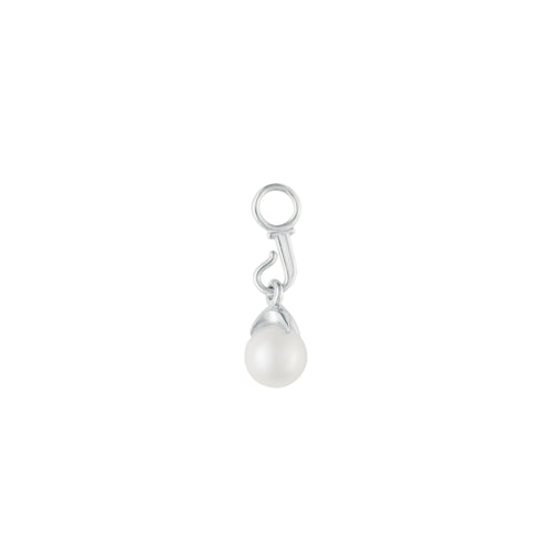 Image of Sterling Silver Akoya Pearl Earring Charm - Juraster