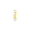 Image of 9ct Gold Akoya Pearl Drop Earring Charm - Juraster