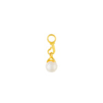 Image of 9ct Gold Akoya Pearl Drop Earring Charm - Juraster