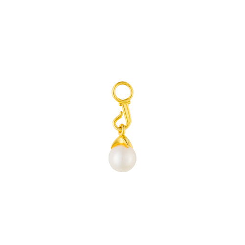 Image of 9ct Gold Akoya Pearl Drop Earring Charm - Juraster