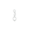 Image of Sterling Silver Diamond Shape Earring Charm - Juraster