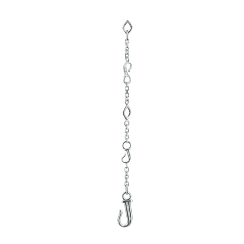 Front view of Sterling Silver Discovery Dangle Charm - Juraster