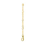 Front view of 9ct Gold Discovery Dangle Charm - Juraster