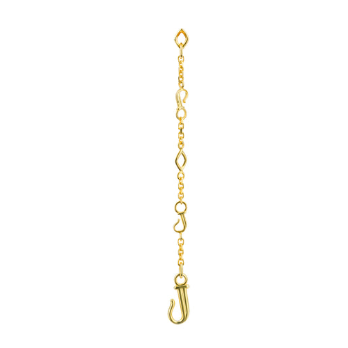 Front view of Discovery Dangle Charm - Gold