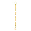 Front view of 9ct Gold Discovery Dangle Charm with Classic Hoop Earring - Juraster