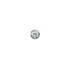 Front view of 9ct White Gold Classic Diamond Stud Earring, Light-Ray - Juratser