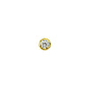 Front view of 9ct Gold Classic Diamond Stud Earring, Light-Ray - Juraster