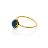 Side view of Lodestone Ring - Labradorite & Gold