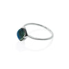 Side view of Lodestone Ring - Labradorite & White Gold
