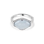Talisman, Blue Chalcedony Fairmined Silver Ring
