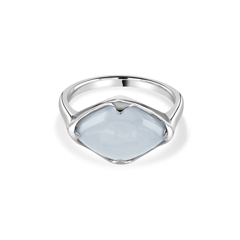 Talisman, Blue Chalcedony Fairmined Silver Ring