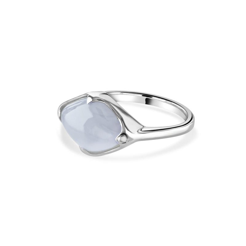 Talisman, Blue Chalcedony Fairmined Silver Ring