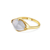 Talisman, Blue Chalcedony Fairmined Gold Vermeil Ring