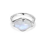 Talisman, Moonstone Fairmined White Gold Ring