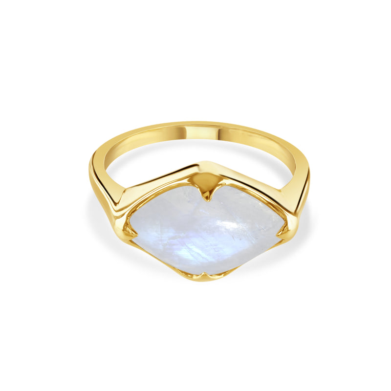 Talisman, Moonstone Fairmined Gold Ring