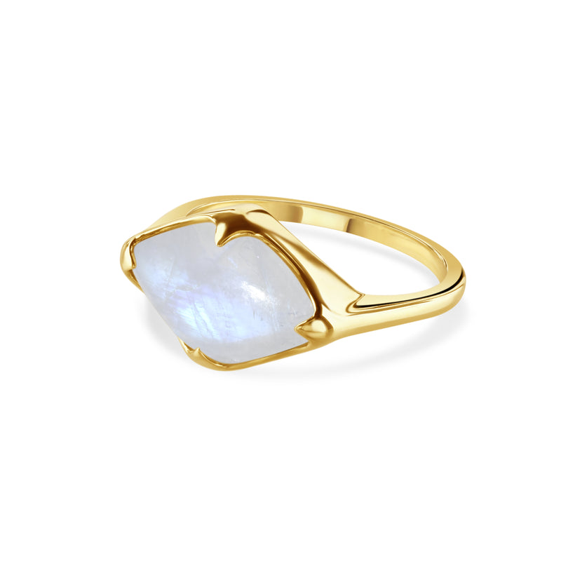 Talisman, Moonstone Fairmined Gold Ring