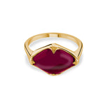 Talisman, Red Quartz Fairmined Gold Vermeil Ring