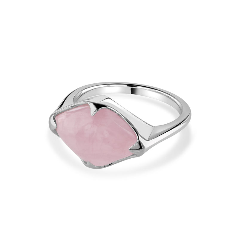 Talisman, Rose Quartz Fairmined Silver Ring