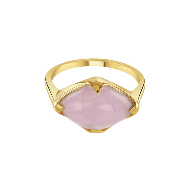Talisman, Rose Quartz Fairmined Gold Vermeil Ring