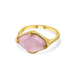 Talisman, Rose Quartz Fairmined Gold Vermeil Ring