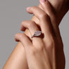 Talisman, White Chalcedony Fairmined Silver Ring