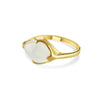 Talisman, White Chalcedony Fairmined Gold Vermeil Ring