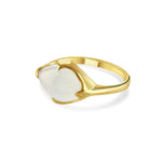 Talisman, White Chalcedony Fairmined Gold Vermeil Ring