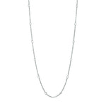 Image of Sterling Silver Lariat Transformable Necklace, Wayfarer Long Chain - Juraster