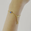 Video of 14ct Gold Three Wishes Labradorite Adjustable Bracelet - Juraster