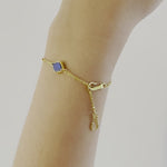 Video of Three Wishes Bracelet - Labradorite & Gold