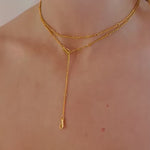 Video of 9ct Gold Lariat Transformable Necklace, Wayfarer - Juraster