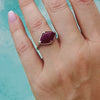 Red Quartz Fairmined Silver Ring