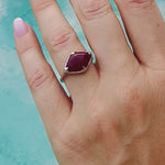 Red Quartz Fairmined Silver Ring