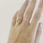 Video of Compass Ring - Diamonds & Gold