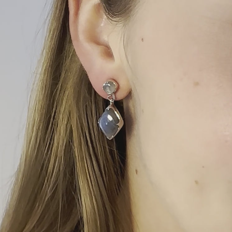 Video of Adventure Charm with Labradorite - White Gold